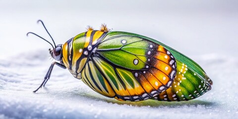 Minimalist Butterfly Pupa - Nature's Transformation