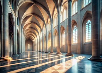 Obraz premium Minimalist Cathedral Architecture: Clean Lines & Sacred Space