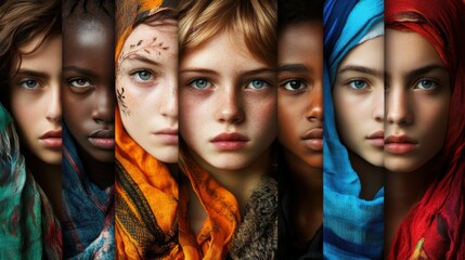 Different Nationalities. Look . Young People.