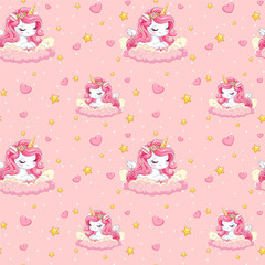 pony unicorn on cloud