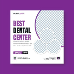 dental care instagram or social media post design