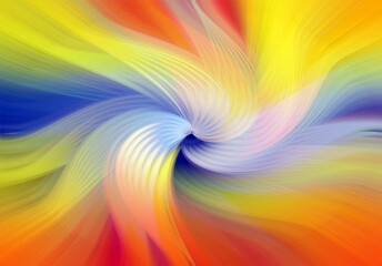 Vibrant abstract background with colorful swirling patterns, blending vivid red, pink, blue, and yellow hues. Perfect for modern art, design projects, or digital creativity