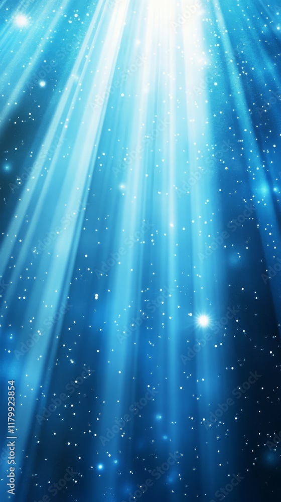 Poster this captivating abstract background features mesmerizing blue rays, perfect for tech and science th