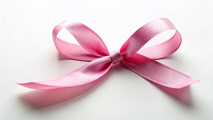 Minimalist Pink Ribbon Clipart: Elegant Free Download