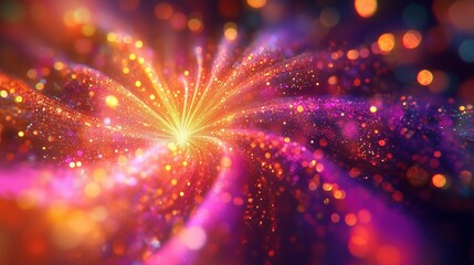 Fototapeta premium Fireworks. Multicolored festive background. Advertising.