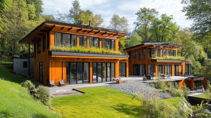Obraz premium Green building certifications add value to modern properties.