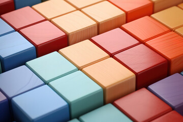 Superb Vibrant Cubes in 3D Rendering