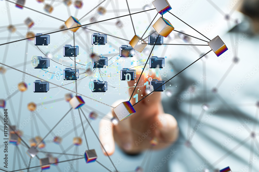 Aufkleber Cloud computing concept.Abstract cloud connection technology background.