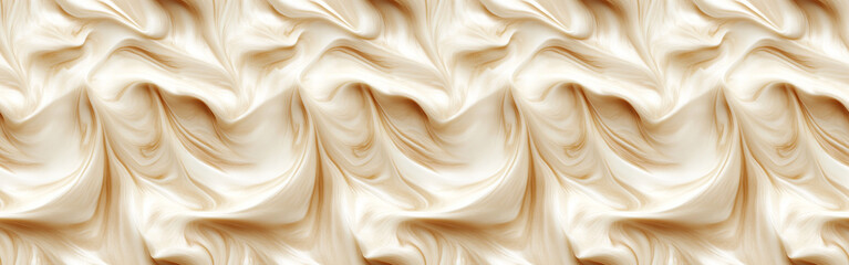 Obraz premium Luxurious flat lay of cocoa butter texture, seamless tile