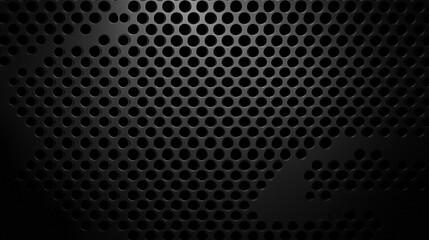 Naklejka premium Panorama of Black Corrugated metal background and texture surface or galvanize steel, Black Honeycomb Abstract Background.