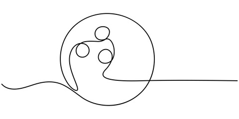 One single line drawing of bowling ball hit bowling pins to falling apart at alley lane graphic vector illustration. Leisure activity and game sport concept. Bowling game continuous one line drawing.