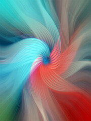 Vibrant abstract background with colorful swirling patterns, blending vivid red, pink, blue, and yellow hues. Perfect for modern art, design projects, or digital creativity