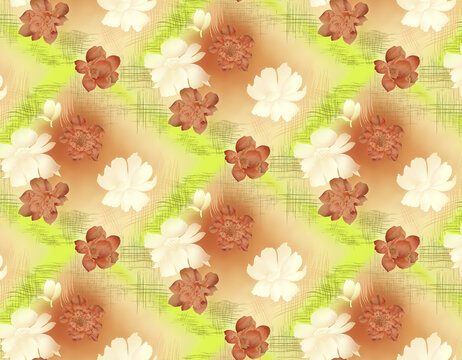 Digital abstract allover designs ; Color Mirage