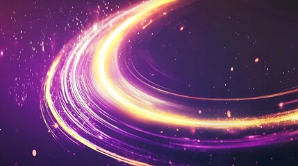 Obraz premium Abstract swirling light creates cosmic nebula effect