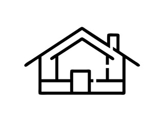 Stylized Home Vector Graphic for Real Estate