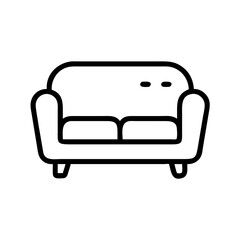 Elegant Couch Illustration in SVG Format