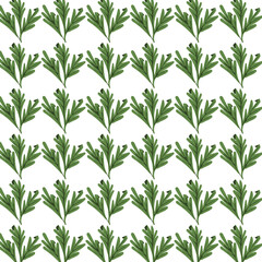 seamless pattern with green leaves