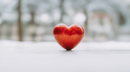 Fototapeta premium Heart on white background. Love. Valentine's day. Abstract background.
