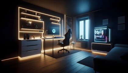 Futuristic Gaming Workstation