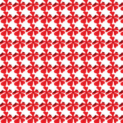 seamless pattern with red hearts