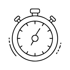 stopwatch isolated on white