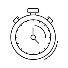stopwatch isolated on white