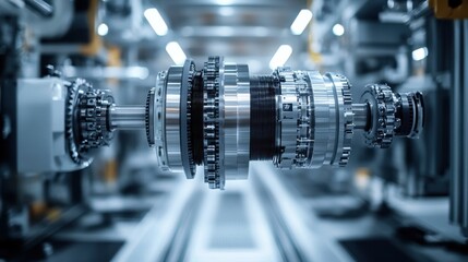 Fototapeta premium Enhancing electric drivetrain safety systems reliable performance automotive innovation
