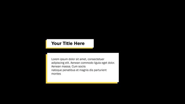 Simple Title & Description Lower Third