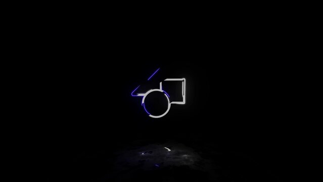 Glowing RGB Glitch Reflection Logo Reveal