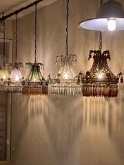 chandelier on the wall