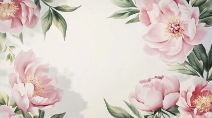 Postcards and invitations with flowers.