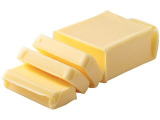 A organic round cheese and a slice of cheese on it