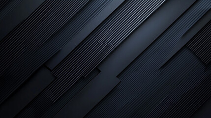 Obraz premium Geometric Modern Black Presentation Background, black feather pigeon macro photo. texture or background