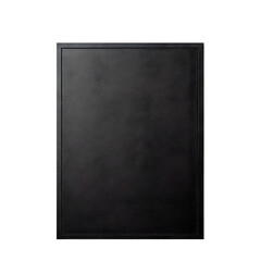 Fototapeta premium Isolated chalkboard picture frame. Well-used black chalkboard frame, Grunge texture. Used for restaurant menus, in school, or in education. White background.