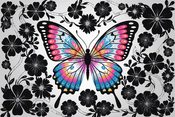 Fototapeta premium set of butterflies