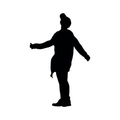 silhouette of a peaple. silhouette of a person
