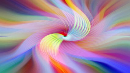 Vibrant abstract background with colorful swirling patterns, blending vivid red, pink, blue, and yellow hues. Perfect for modern art, design projects, or digital creativity