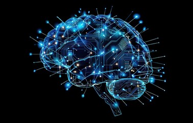  a human  brain , technology and neural networks artificial intelligence