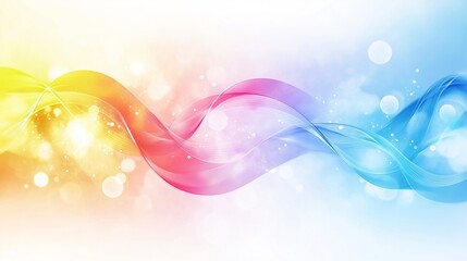 Obraz premium Abstract medical background with DNA strands intertwining in a vibrant light spectrum