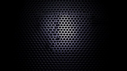 Obraz premium Black lighting background with vertical stripes. seamless black honeycomb background