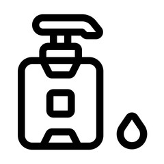 Antiseptic Line Icon. Single icon, line vector icon