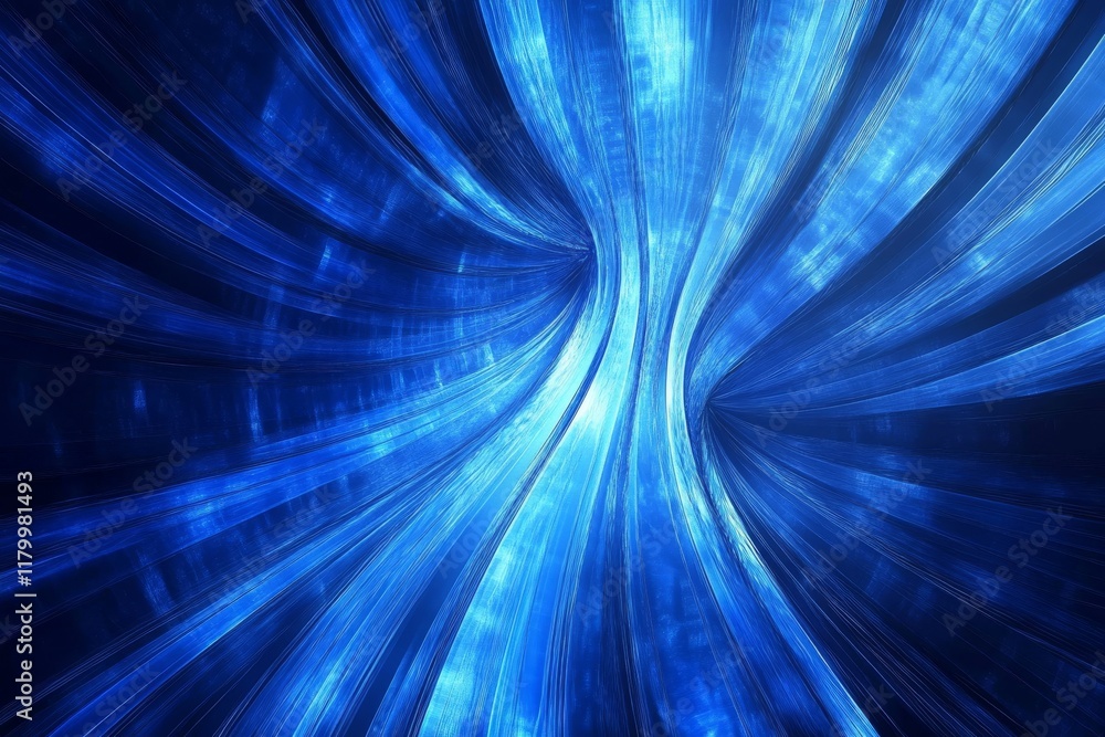 Poster this abstract design showcases an array of captivating blue light rays that are perfect for themes r