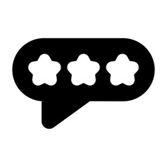 Customer Review Star Vector Icon Design