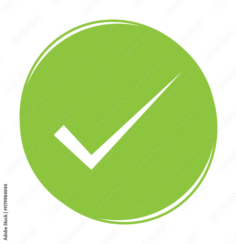Poster vector icon illustration with the rounded and box check mark varieties colorful. tick icon.