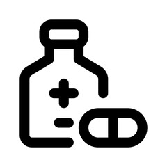 Medicine Simple Line Icon. Single icon, line vector icon