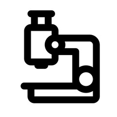 Microscope Simple Line Icon. Single icon, line vector icon