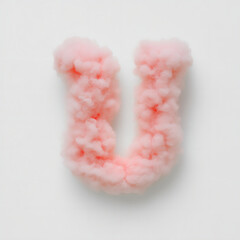 3d Fluffy Alphabet, Fluffy Fur Letters Pink Alphabet, Esteica, Soft Alphabet