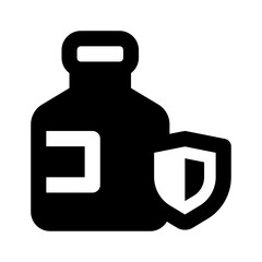 Vitamin Simple Glyph Icon. Single icon, glyph vector icon