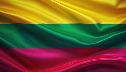 lithuanian flag for national Day or Independence Day of lithuania