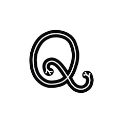 Q letter logo icon vector illustration